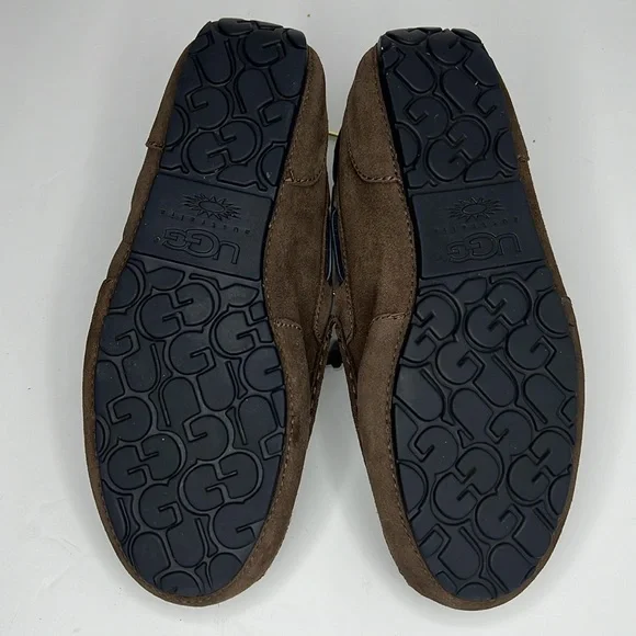 Authentic UGG Australia Chester Slip On Loafers Slippers Men's Size 10 EEE Brown - Picture 6 of 10